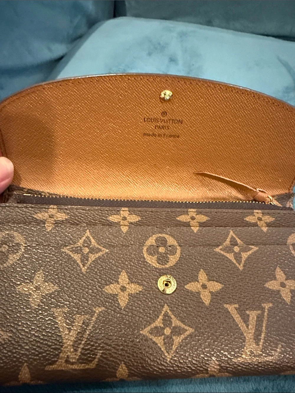 Louis Vuitton Monogram Floral Pattern Continental Wallet in Brown